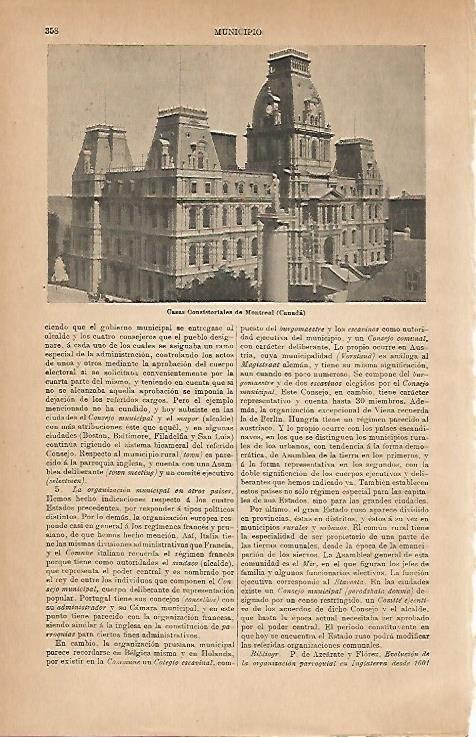 LAMINA ESPASA 24507: Ayuntamiento de Montreal