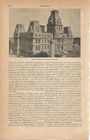LAMINA ESPASA 24507: Ayuntamiento de Montreal
