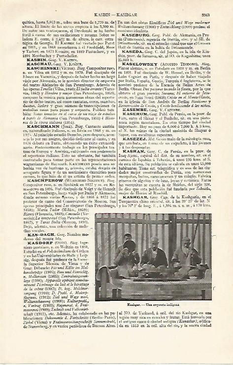 LAMINA ESPASA 21160: Orquesta de Kashgar China