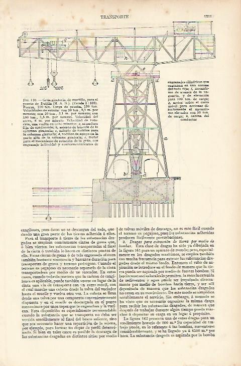 LAMINA ESPASA 11142: Grua giratoria de martillo