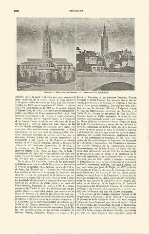 LAMINA ESPASA 1388: Vistas de Toulouse Francia
