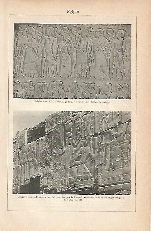 LAMINA ESPASA 6784: Ejemplos de relieves del antiguo Egipto