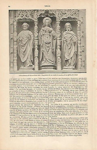 LAMINA ESPASA 6392: Talla alemana de la iglesia de Calcar