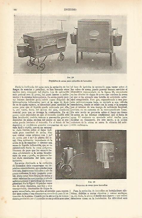 LAMINA ESPASA 9207: Dispositivos de arena para exticion de incendios