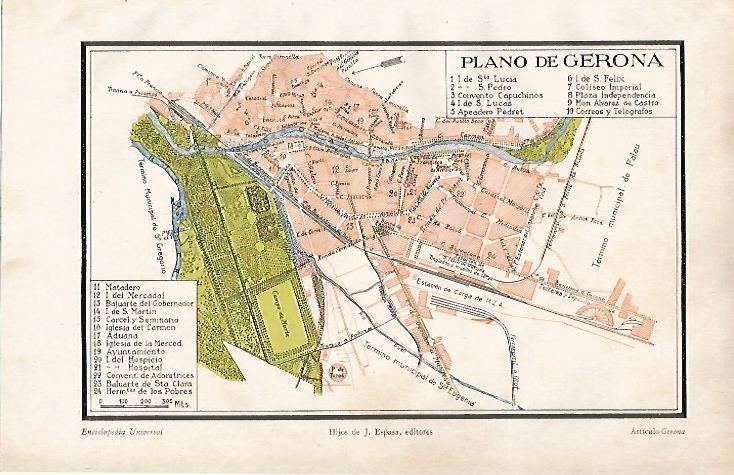 LAMINA ESPASA 24957: Plano de Girona