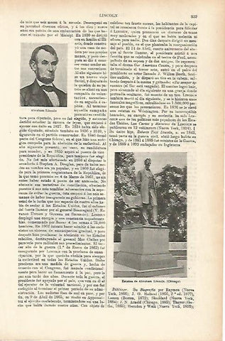 LAMINA ESPASA 25710: Abraham Lincoln