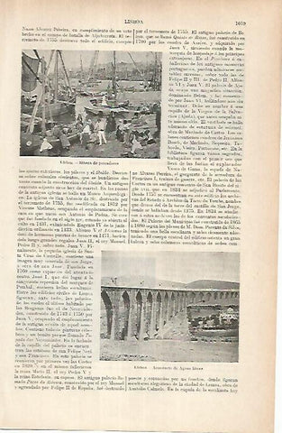 LAMINA ESPASA 25755: Ribera de pescadores en Lisboa