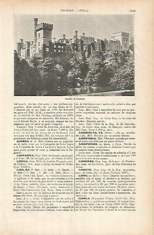 LAMINA ESPASA 25767: Castillo de Lismore