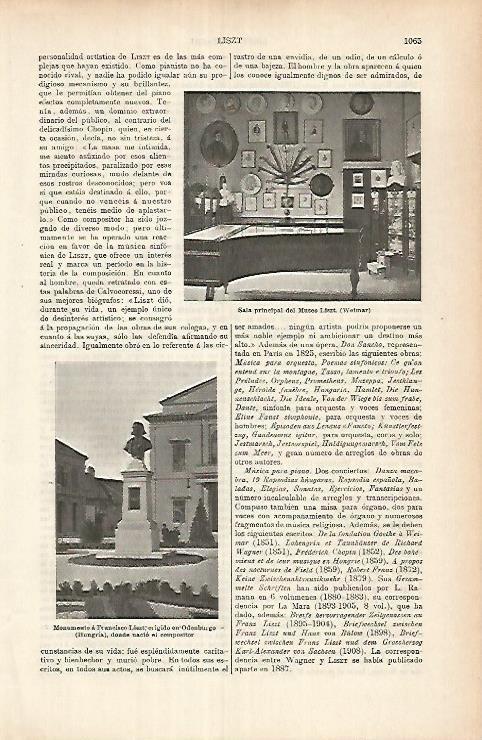 LAMINA ESPASA 25770: Museo Liszt en Weimar