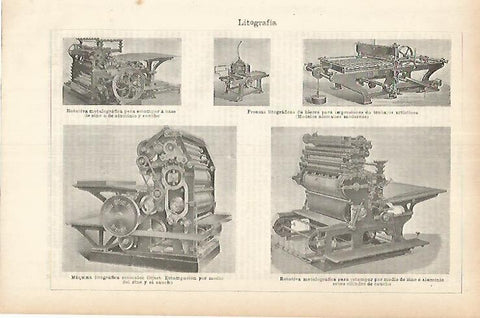 LAMINA ESPASA 25775: Litografia