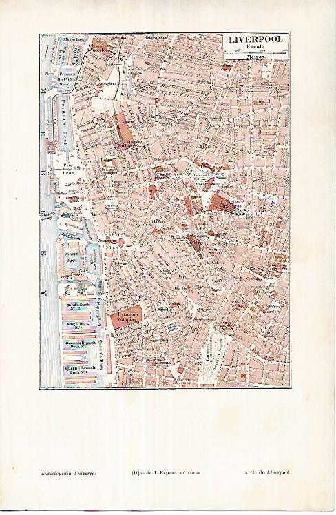 LAMINA ESPASA 25779: Plano de Liverpool
