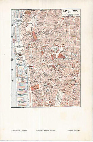 LAMINA ESPASA 25779: Plano de Liverpool