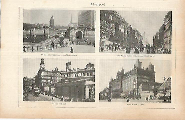 LAMINA ESPASA 25780: Vistas de Liverpool