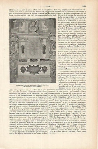 LAMINA ESPASA 25786: Sepulcro de Tito Livio