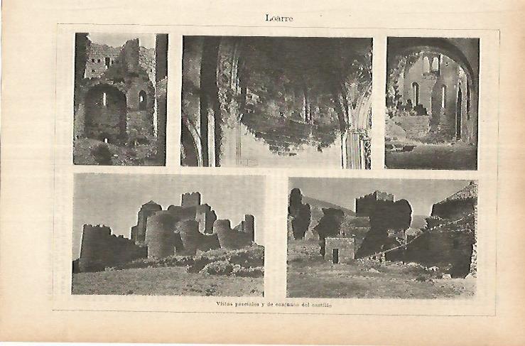 LAMINA ESPASA 25791: Conjunto del Castillo de Loarree Huesca
