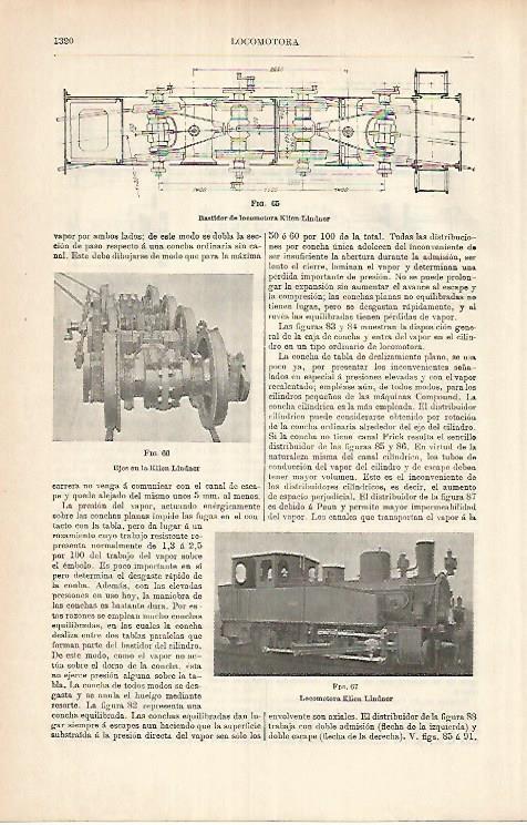 LAMINA ESPASA 25806: Bastidor de locomotora Klien-Lindner