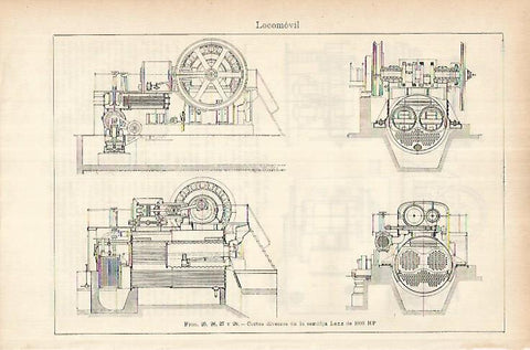 LAMINA ESPASA 25815: Locomovil semifija Lanz de 1000HP