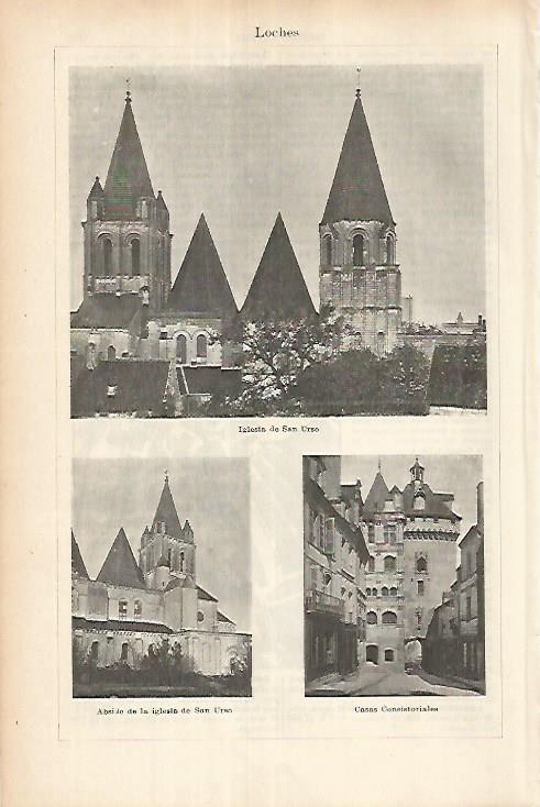 LAMINA ESPASA 25819: Iglesia de San Urso en Loches