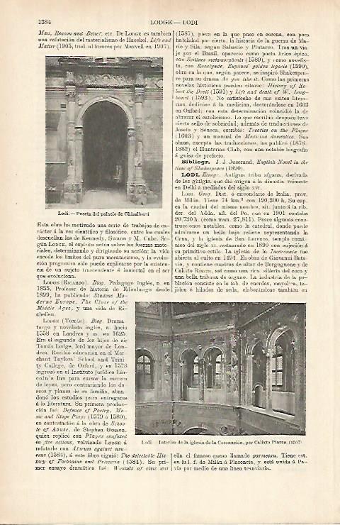 LAMINA ESPASA 25822: Palacio de Ghisalberti en Lodi