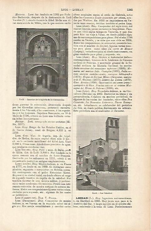 LAMINA ESPASA 25823: Catedral de Lodi Italia