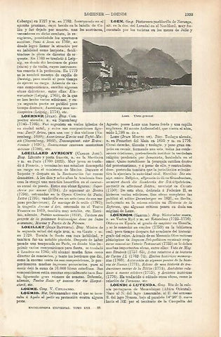 LAMINA ESPASA 25825: Vista de Loen Noruega