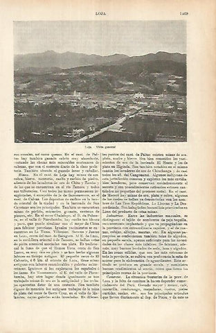 LAMINA ESPASA 25841: Vista de Loja