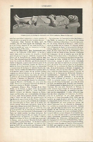 LAMINA ESPASA 25845: Estatua yacente de G. Guidarelli por T. Lombardo