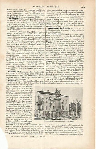 LAMINA ESPASA 25847: Monumento a M. Lomonosow en Arkangel