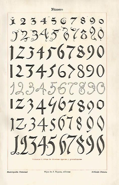 LAMINA ESPASA 25851: Numeros