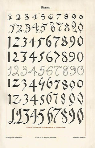 LAMINA ESPASA 25851: Numeros