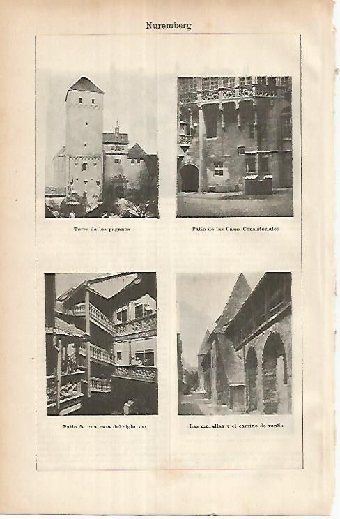 LAMINA ESPASA 25860: Edificios de Nuremberg