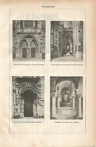 LAMINA ESPASA 25861: Vistas de Nuremberg