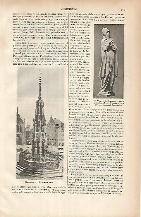 LAMINA ESPASA 25864: La Fuente Bella en Nuremberg