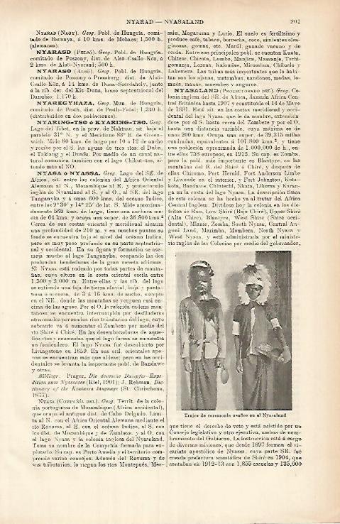 LAMINA ESPASA 25869: Trajes ceremoniales de Nyasaland