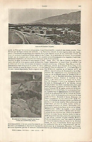 LAMINA ESPASA 25875: Oasis de El Kantara en Argelia