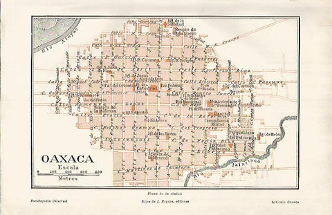 LAMINA ESPASA 25879: Plano de Oaxaca