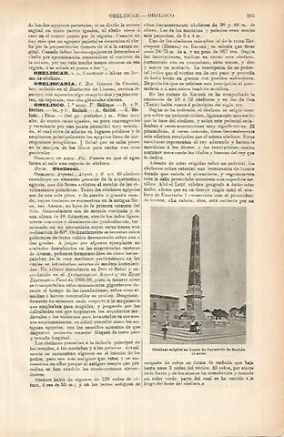LAMINA ESPASA 25881: Obelisco a Fernando de Borbon en Lecce