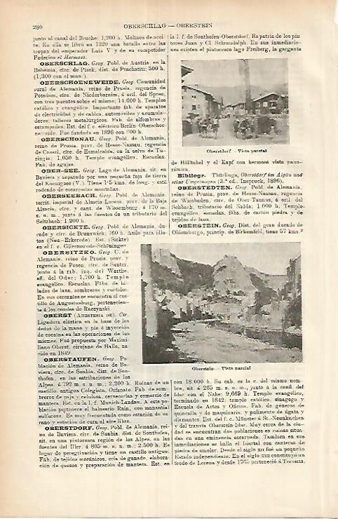 LAMINA ESPASA 25888: Vistas de Oberstdorf Alemania
