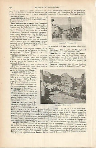 LAMINA ESPASA 25888: Vistas de Oberstdorf Alemania