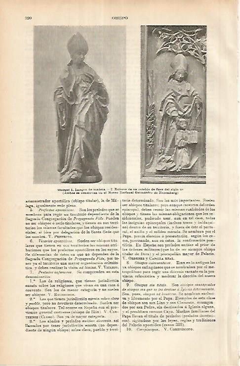 LAMINA ESPASA 25892: Obispos del Museo Nacional de Nuremberg