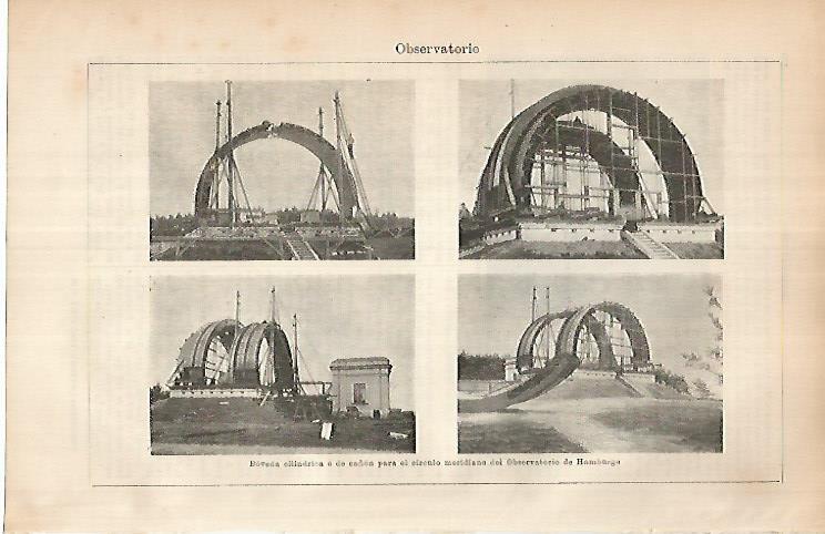 LAMINA ESPASA 25902: Observatorio de Hamburgo