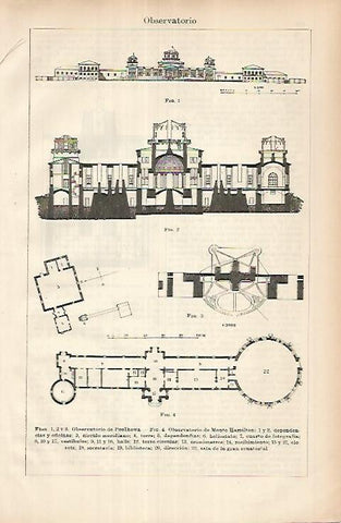 LAMINA ESPASA 25908: Observatorios de Poulkova y Monte Hamilton 