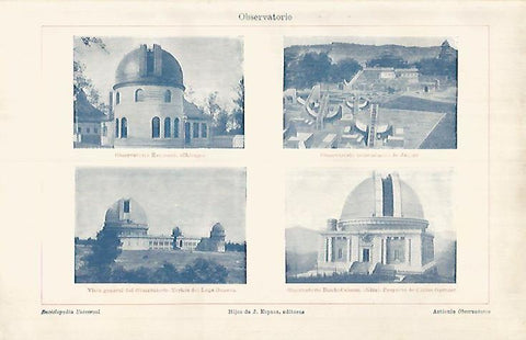 LAMINA ESPASA 25910: observatorio Kenwood de Jaipur Yerkes y Bischoffsheim