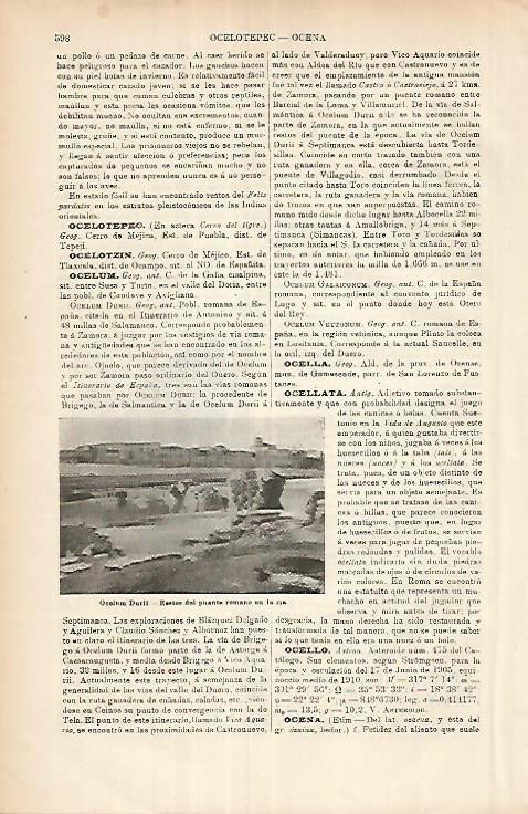 LAMINA ESPASA 25954: Restos del puente romano en Ocelum Durii Francia