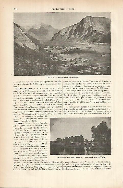 LAMINA ESPASA 25991: Oisans y las montalas de Belledoune