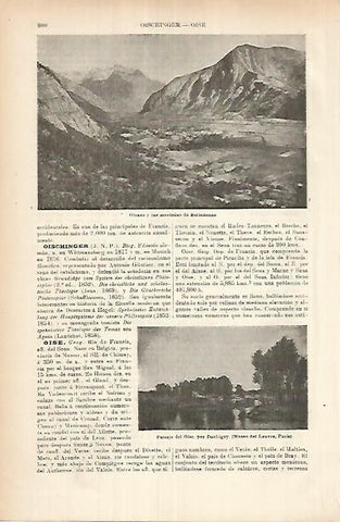 LAMINA ESPASA 25991: Oisans y las montalas de Belledoune