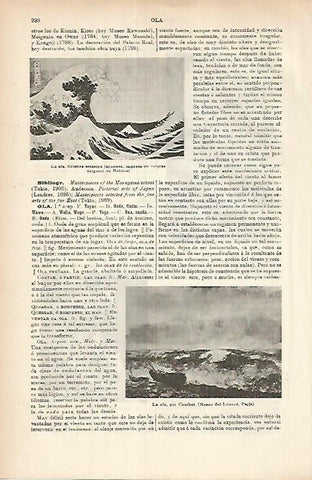 LAMINA ESPASA 25999: La ola por Hokusai