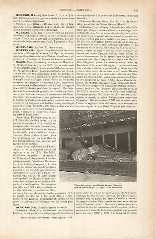 LAMINA ESPASA 26005: San Oligario en la Catedral de Barcelona