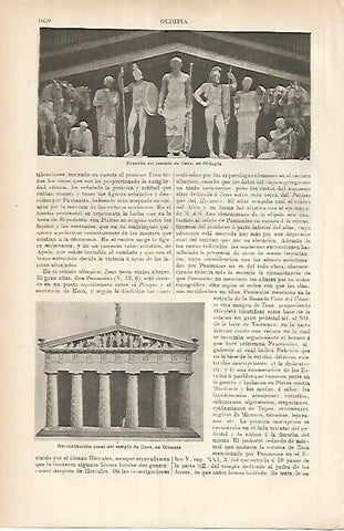 LAMINA ESPASA 26013: Fronton del templo de Zeus de Olimpia