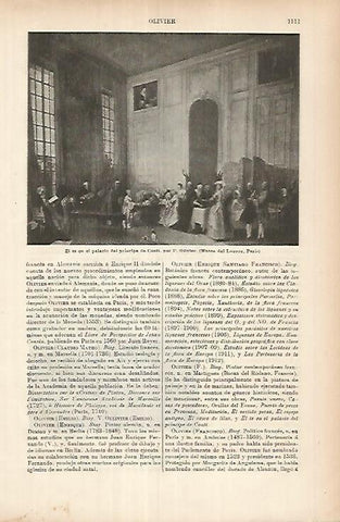 LAMINA ESPASA 26029: El te en el palacio del principe de Conti por F. Olivier